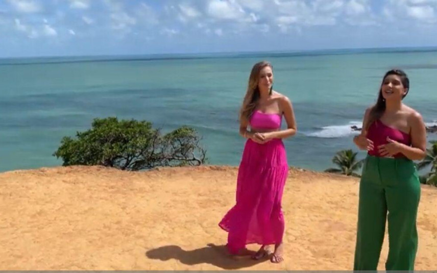 Marcelle Mosso e Ingrid Feijó apresentam o programa que leva as belezas da Paraíba