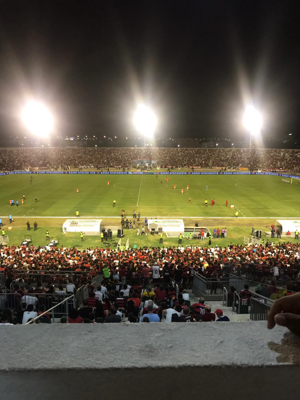 Flamengo jogou em João Pessoa neste domingo (21)