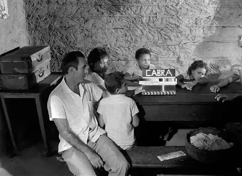 Gravação de cena do filme "Cabra Marcado Para Morrer"