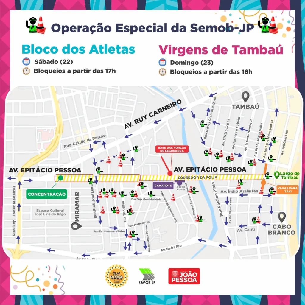 Transito desvios carnaval
